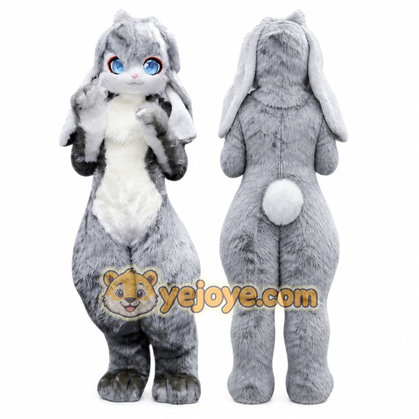 Rabbit Mascot Costume for Adults Custom Logo Party Character Suit