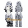 Rabbit Mascot Costume for Adults Custom Logo Party Character Suit
