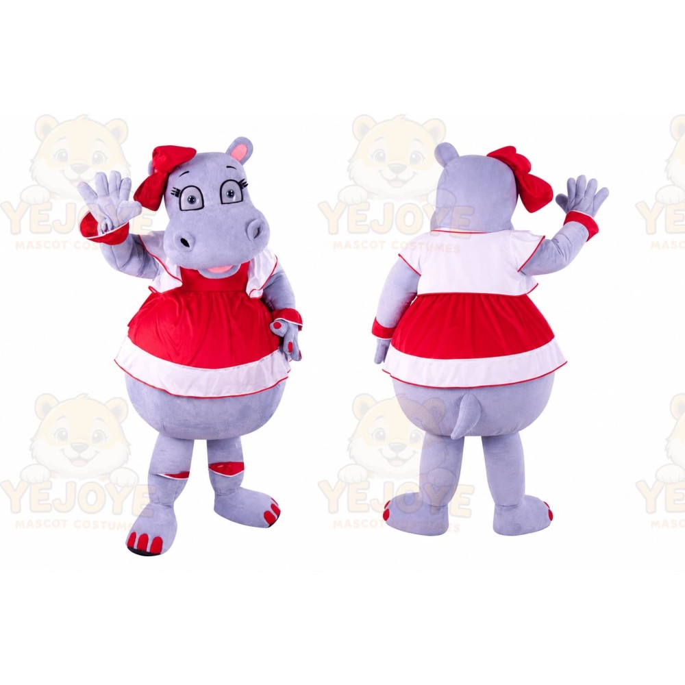 Hippo Mascot Costume for Adults Custom Logo Party Character Suit