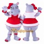 Hippo Mascot Costume for Adults Custom Logo Party Character Suit