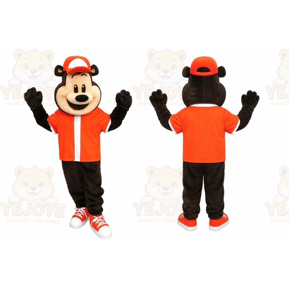 Bear Mascot Costume for Adults Custom Logo Party Character Suit