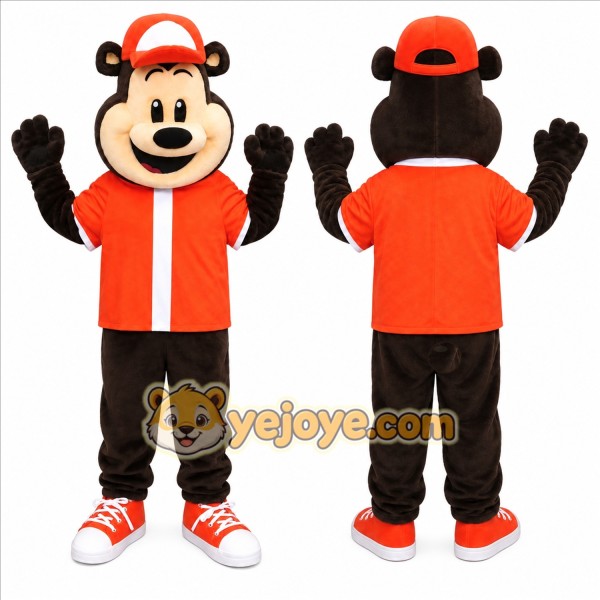 Bear Mascot Costume for Adults Custom Logo Party Character Suit