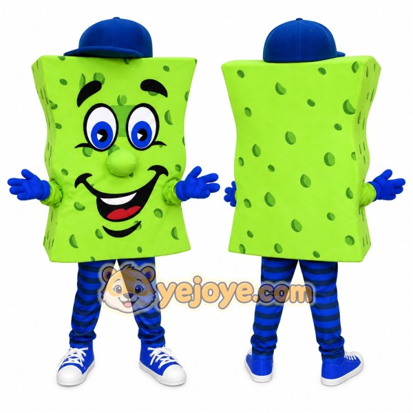 Sponge Mascot Costume for Adults Custom Logo Party Character Suit