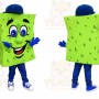 Sponge Mascot Costume for Adults Custom Logo Party Character Suit
