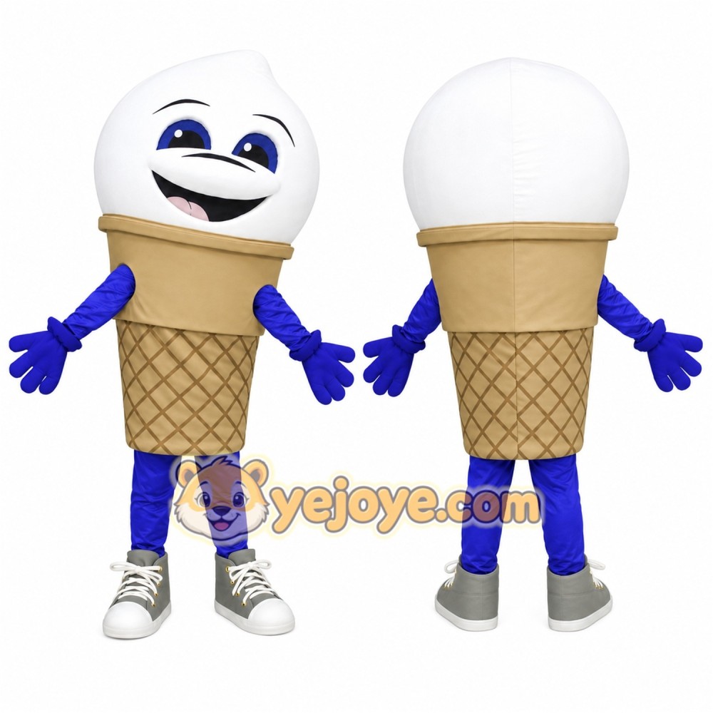 Ice Cream Mascot Costume for Adults Custom Logo Party Character Suit Ice Cream Mascot Costume for Adults Custom Logo Party Character Suit