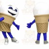 Ice Cream Mascot Costume for Adults Custom Logo Party Character Suit