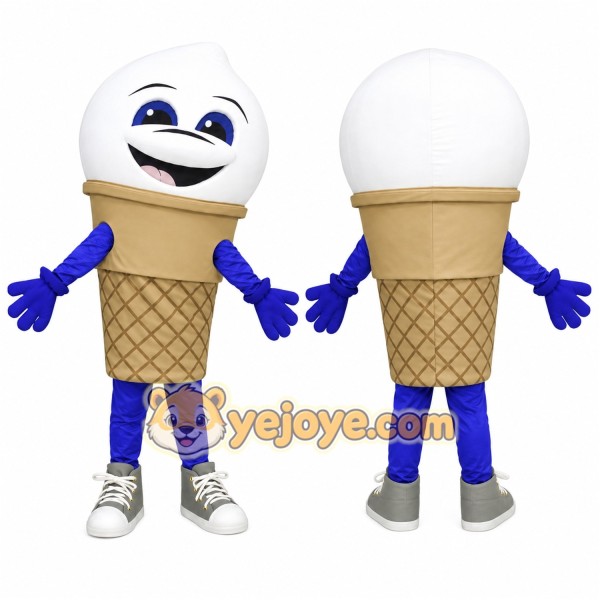 Ice Cream Mascot Costume for Adults Custom Logo Party Character Suit