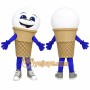 Ice Cream Mascot Costume for Adults Custom Logo Party Character Suit