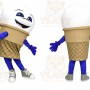 Ice Cream Mascot Costume for Adults Custom Logo Party Character Suit