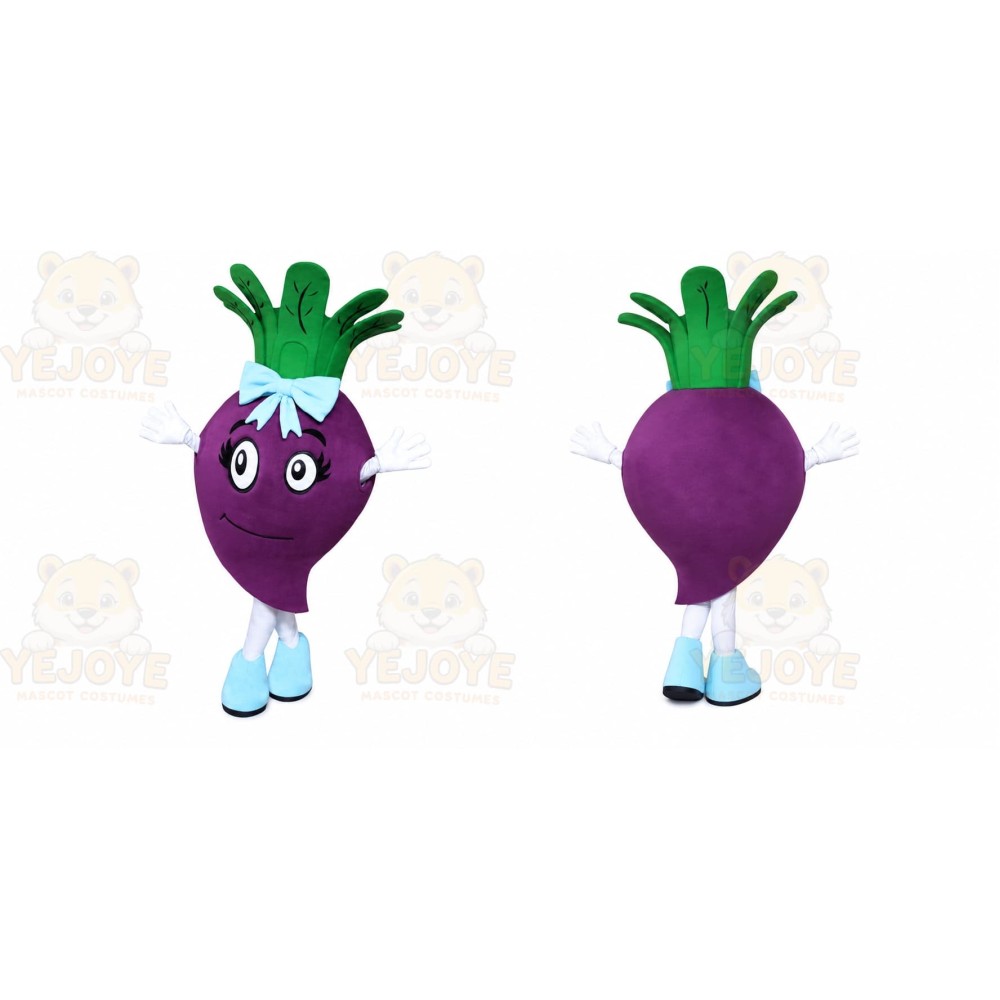 Turnip Mascot Costume for Adults Custom Logo Party Character Suit