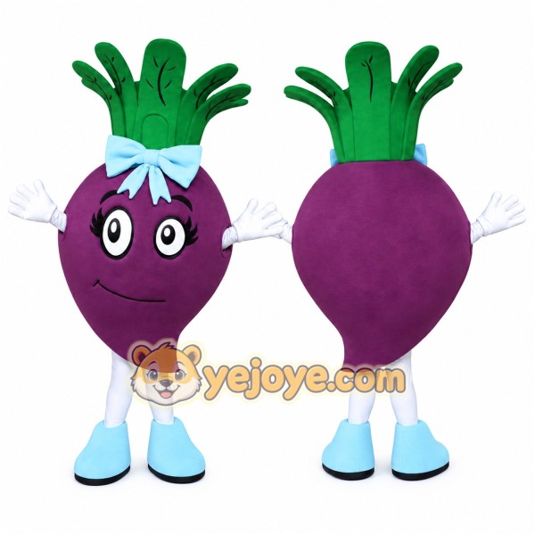 Turnip Mascot Costume for Adults Custom Logo Party Character Suit