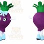 Turnip Mascot Costume for Adults Custom Logo Party Character Suit