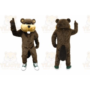 Beaver Mascot Costume for Adults Custom Logo Party Character Suit