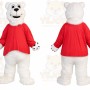 Bear Mascot Costume for Adults Custom Logo Party Character Suit