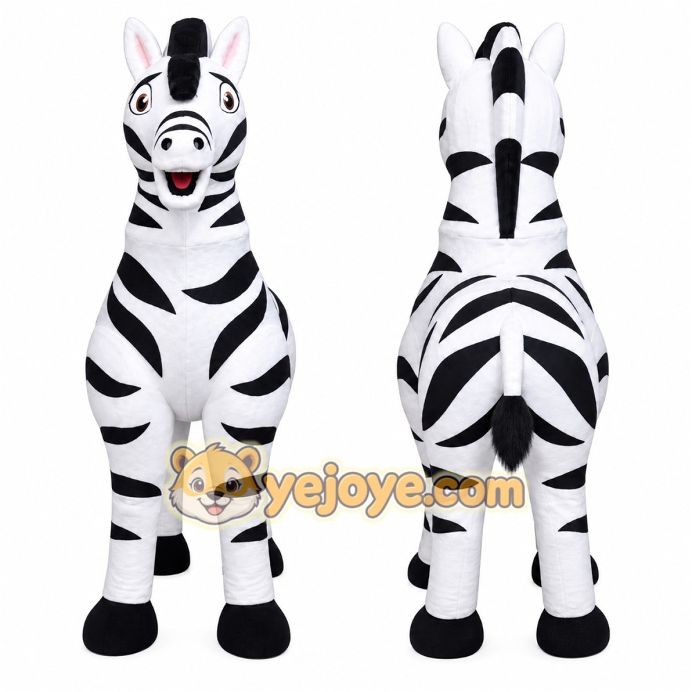 Zebra Mascot Costume for Adults Custom Logo Party Character Suit Zebra Mascot Costume for Adults Custom Logo Party Character Suit