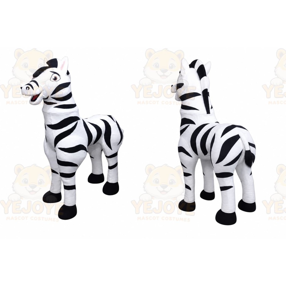 Zebra Mascot Costume for Adults Custom Logo Party Character Suit