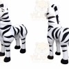 Zebra Mascot Costume for Adults Custom Logo Party Character Suit