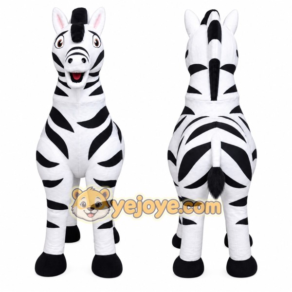 Zebra Mascot Costume for Adults Custom Logo Party Character Suit