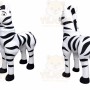 Zebra Mascot Costume for Adults Custom Logo Party Character Suit