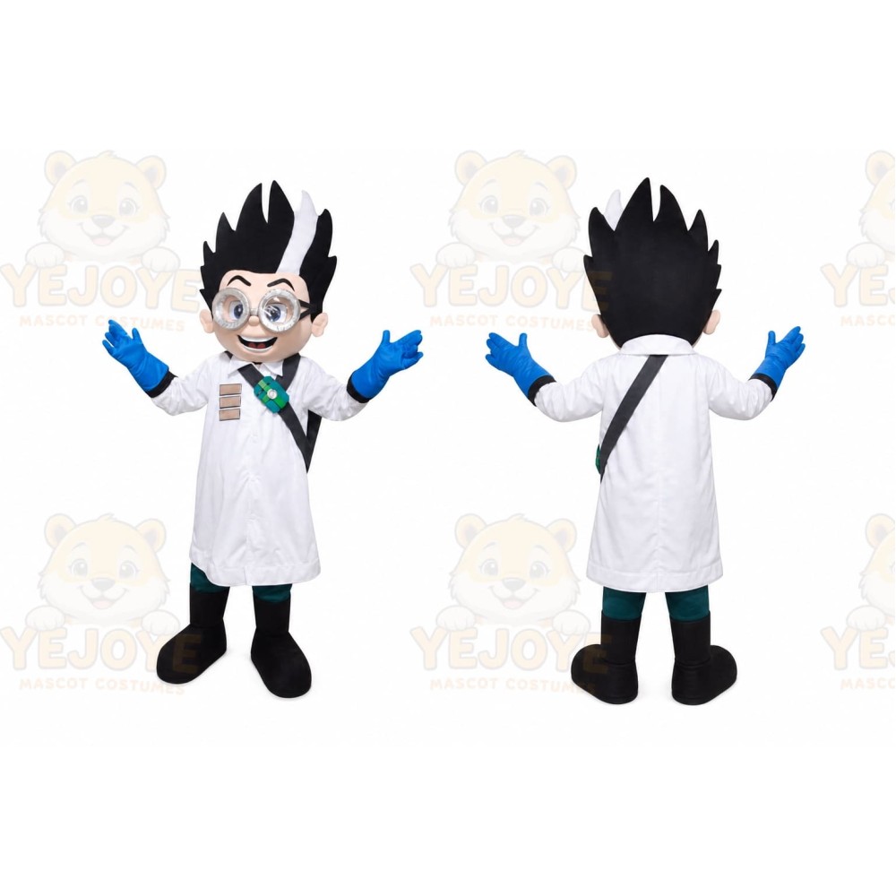 Scientist Mascot Costume for Adults Custom Logo Party Character Suit