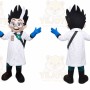 Scientist Mascot Costume for Adults Custom Logo Party Character Suit