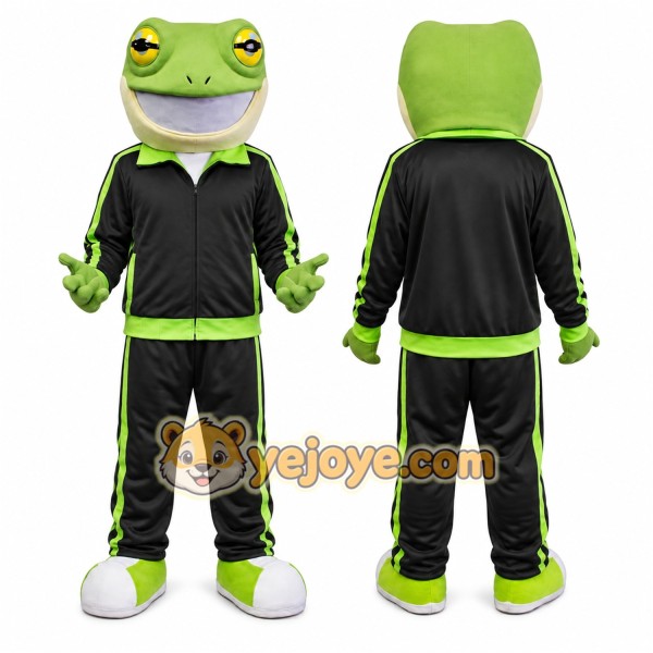 Frog Mascot Costume for Adults Custom Logo Party Character Suit