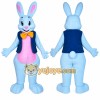 Rabbit Mascot Costume for Adults Custom Logo Party Character Suit Rabbit Mascot Costume for Adults Custom Logo Party Character Suit
