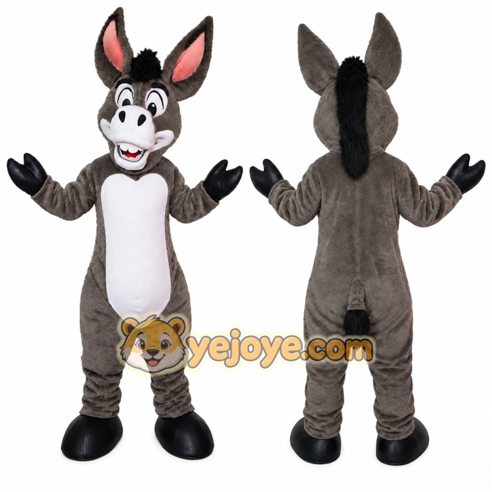 Donkey Mascot Costume for Adults Custom Logo Party Character Suit