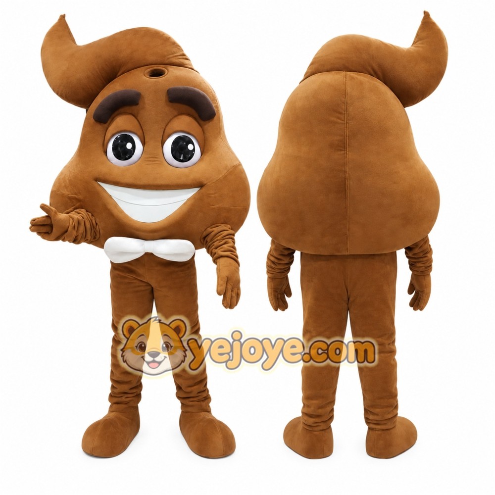 Poop Mascot Costume for Adults Custom Logo Party Character Suit