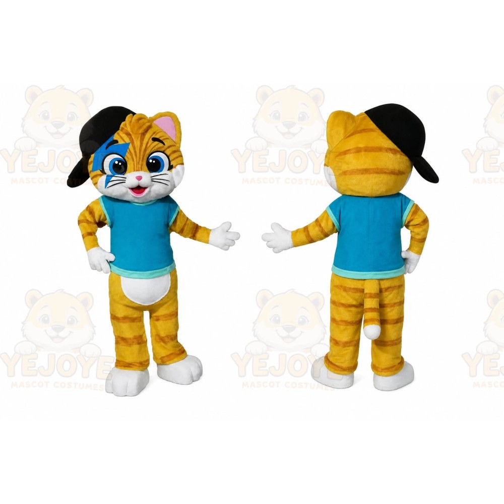 Cat Mascot Costume for Adults Custom Logo Party Character Suit