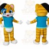 Cat Mascot Costume for Adults Custom Logo Party Character Suit