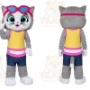Cat Mascot Costume for Adults Custom Logo Party Character Suit