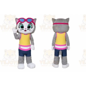 Cat Mascot Costume for Adults Custom Logo Party Character Suit