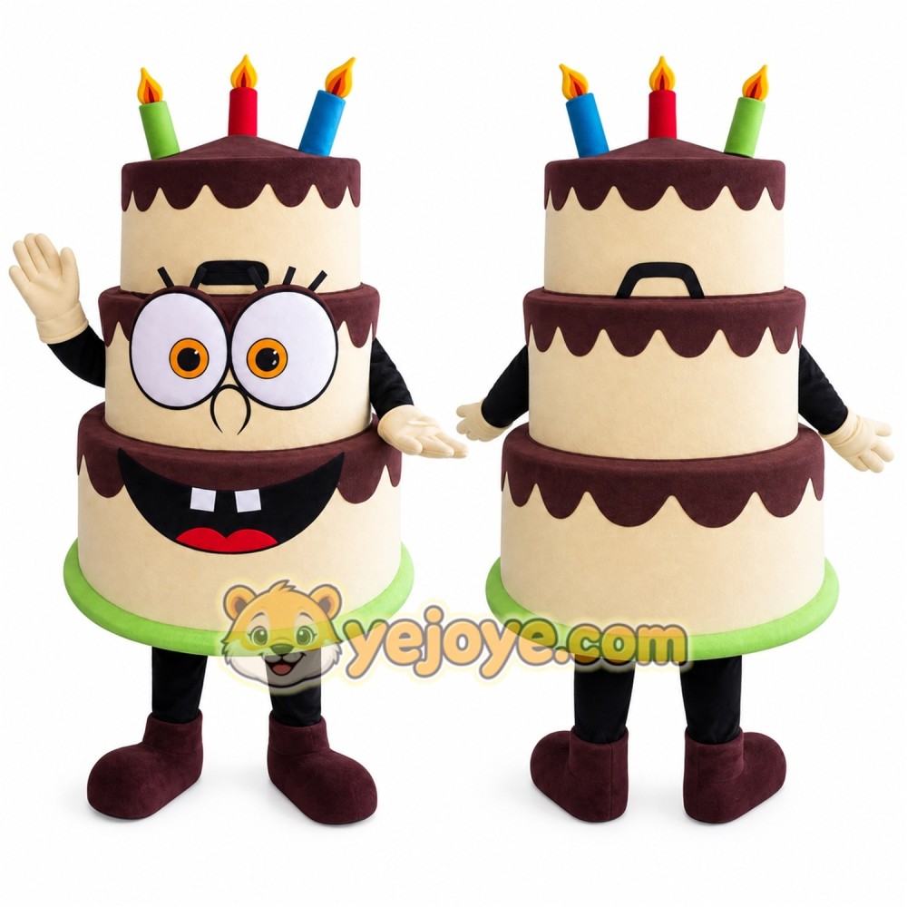 Cake Mascot Costume for Adults Custom Logo Party Character Suit Cake Mascot Costume for Adults Custom Logo Party Character Suit