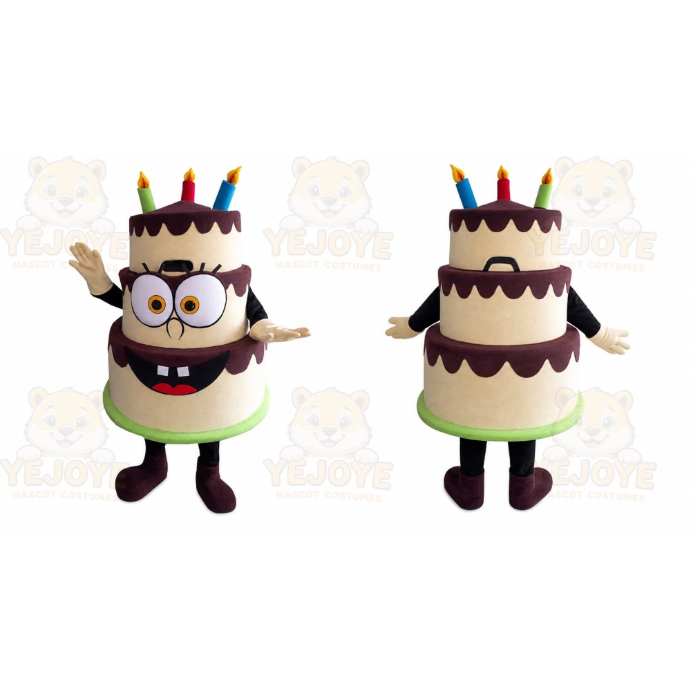 Cake Mascot Costume for Adults Custom Logo Party Character Suit