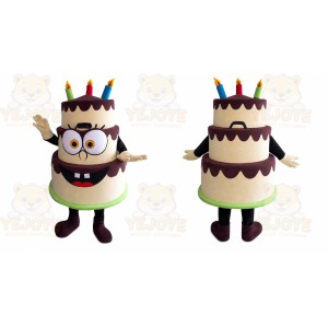 Cake Mascot Costume for Adults Custom Logo Party Character Suit