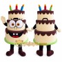 Cake Mascot Costume for Adults Custom Logo Party Character Suit