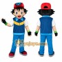 Ash Ketchum Mascot Costume for Adults Custom Logo Party Character Suit