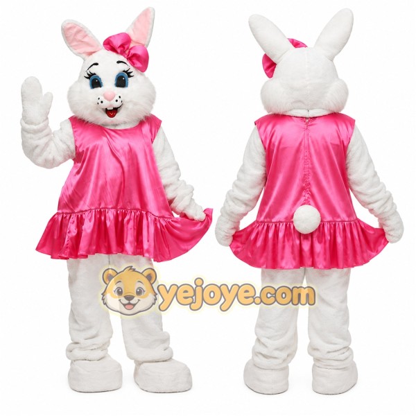 Rabbit Mascot Costume for Adults Custom Logo Party Character Suit