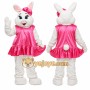 Rabbit Mascot Costume for Adults Custom Logo Party Character Suit