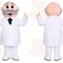 Doctor Mascot Costume for Adults Custom Logo Party Character Suit