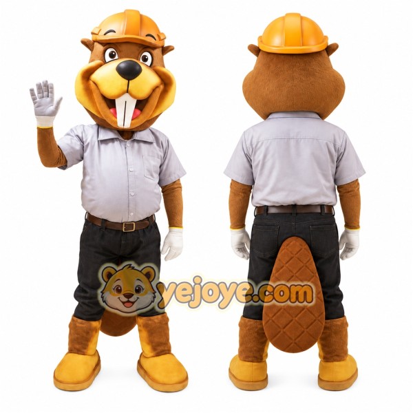 Beaver Mascot Costume for Adults Custom Logo Party Character Suit