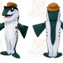 Fish Mascot Costume for Adults Custom Logo Party Character Suit