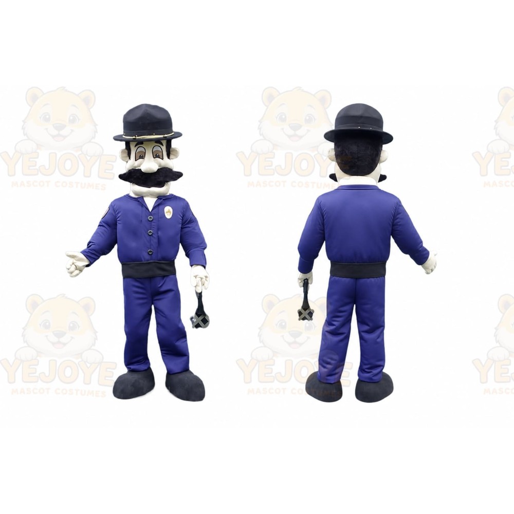 Police Officer Mascot Costume for Adults Custom Logo Party Character Suit