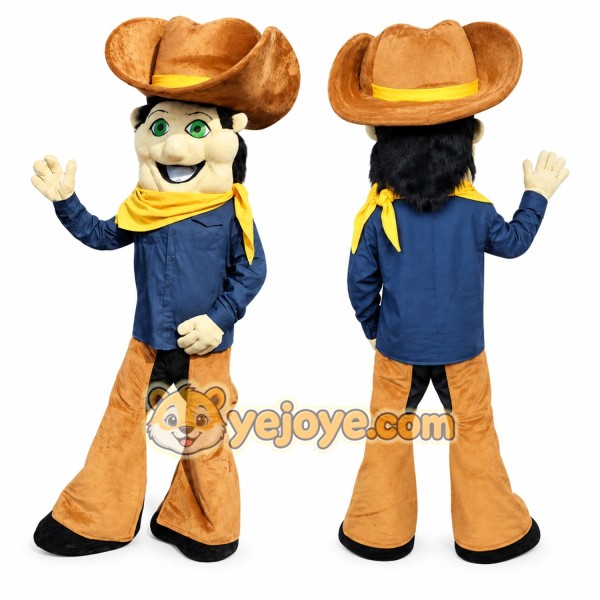 Cowboy Mascot Costume for Adults Custom Logo Party Character Suit