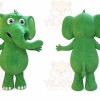 Elephant Mascot Costume for Adults Custom Logo Party Character Suit