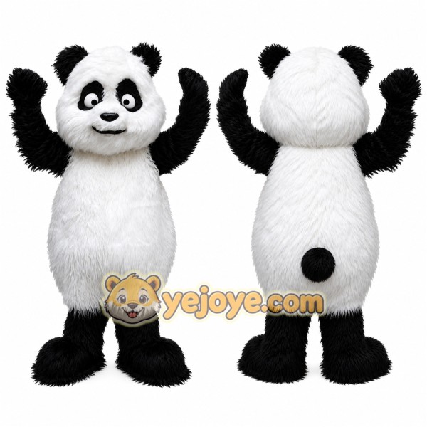 Panda Mascot Costume for Adults Custom Logo Party Character Suit