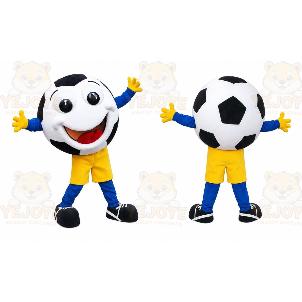 Soccer Ball Mascot Costume for Adults Custom Logo Party Character Suit
