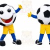 Soccer Ball Mascot Costume for Adults Custom Logo Party Character Suit