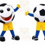Soccer Ball Mascot Costume for Adults Custom Logo Party Character Suit
